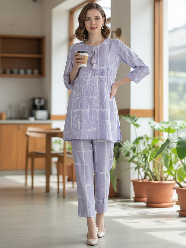 Midnight Orchid Lavender Co-ord set