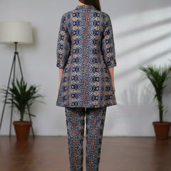 Multicolor Pure Cotton Co-ord Set