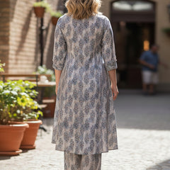 Blooming Floral Printed Cotton Co-ord Set