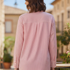 Designer Pink Embroidered Shirt