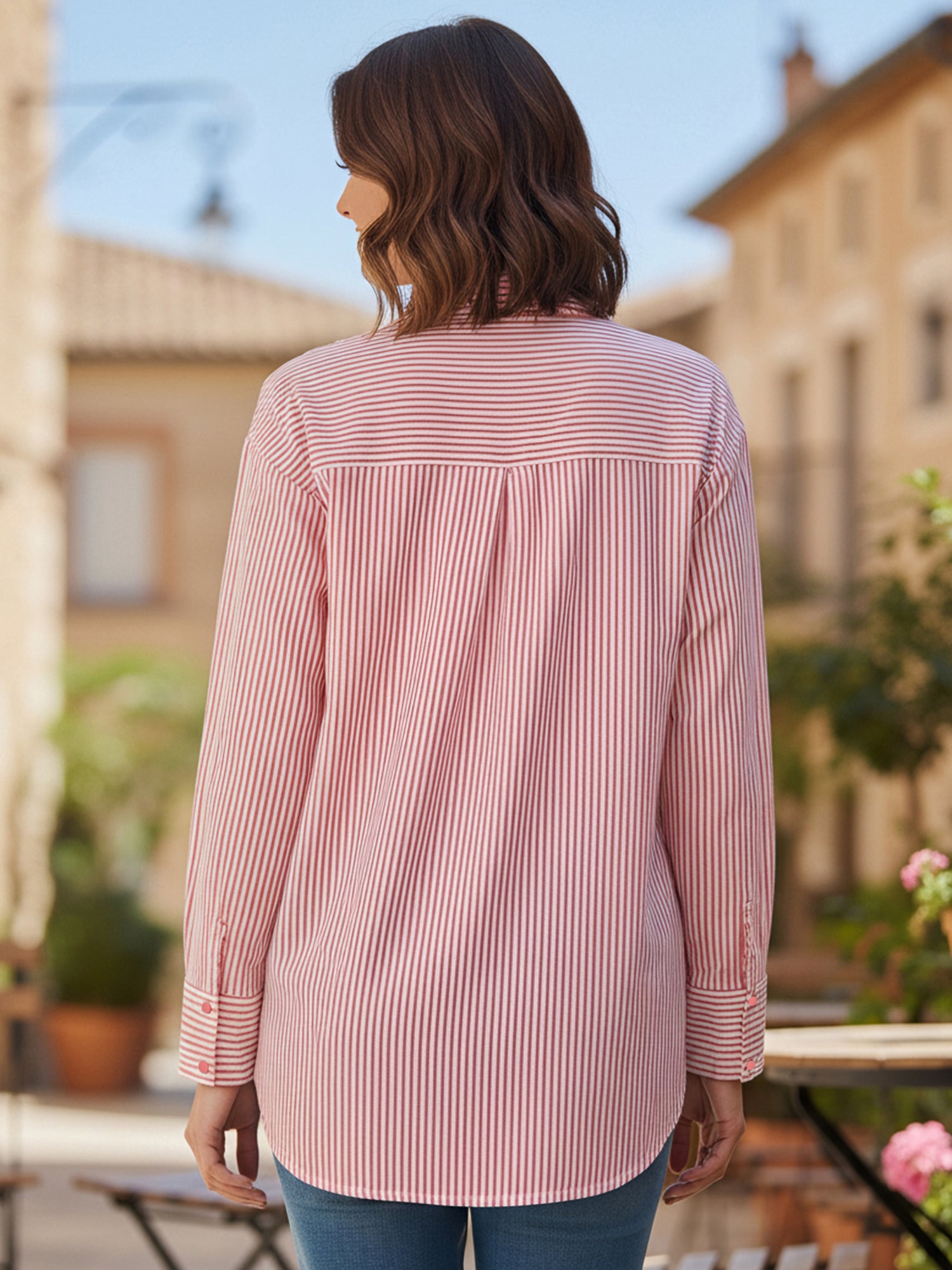 Designer Pink Embroidered Shirt