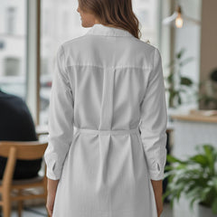 White Cotton Embroidered Shirt