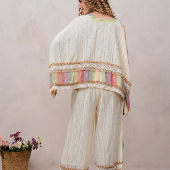 Women’s Multi-Color Cotton Embroidered Co-ord Set