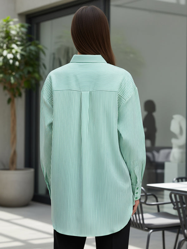 Green embroidery Work Shirt