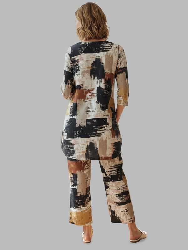 Black Printed Cotton Co-ord Sets