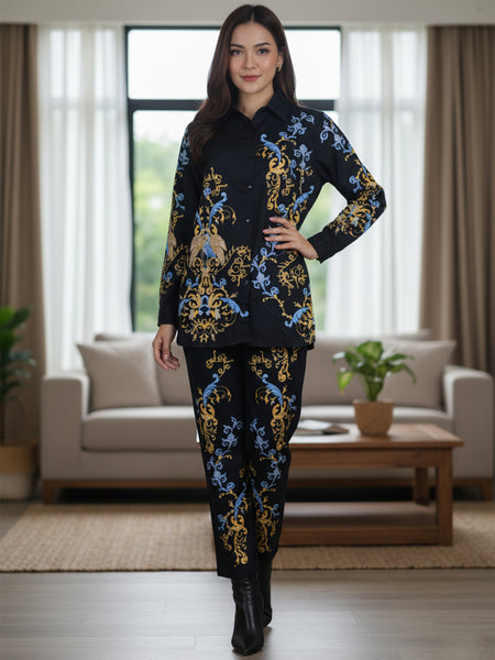 Classic Black Statement Wear With Ornate Pattern Work