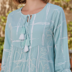 Cool Blue Cotton Co-ord Set