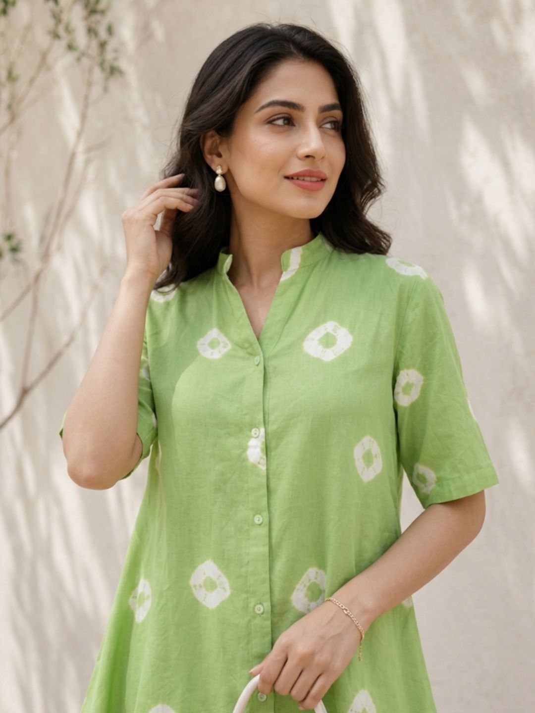 Comfortable Summer Wear Printed Kurti Style Co Ord Set
