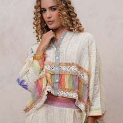 Women’s Multi-Color Cotton Embroidered Co-ord Set