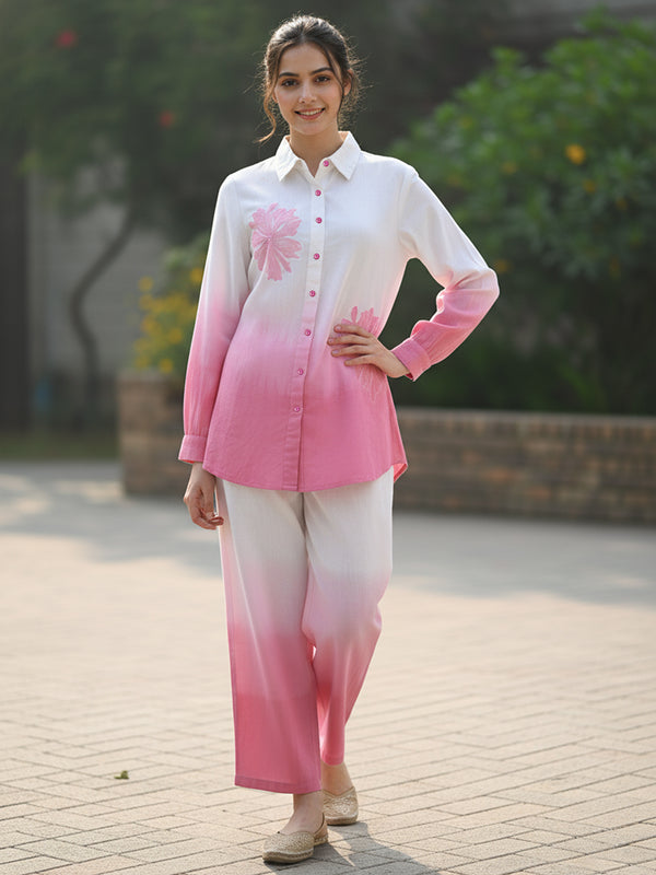 Pink Tie And Dye Co-Ord Set