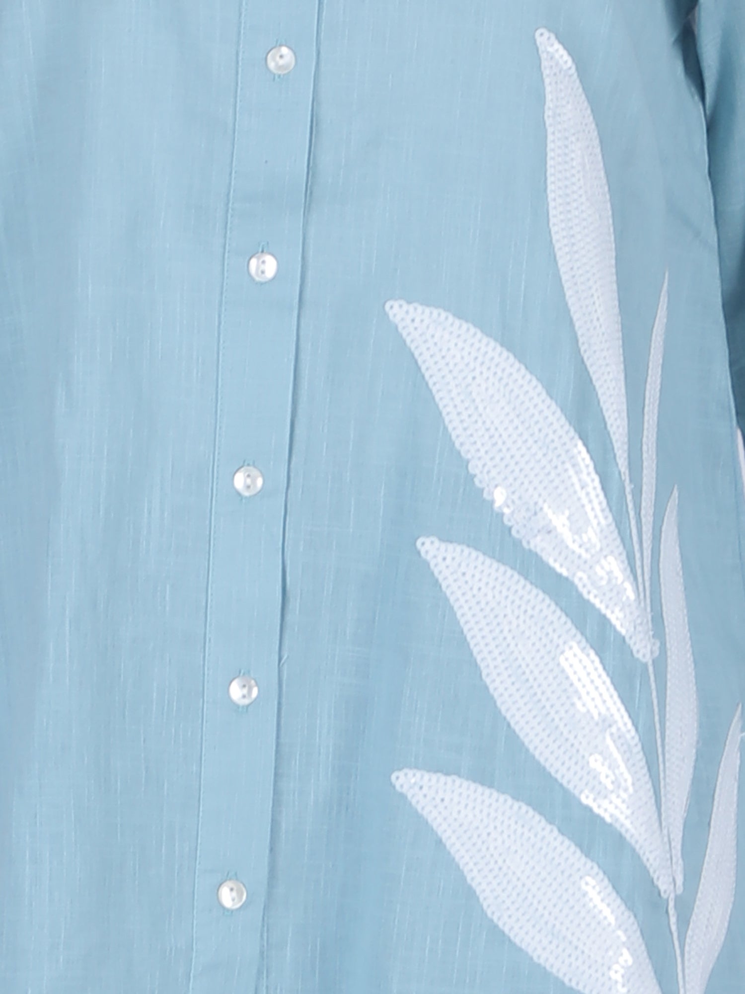 Easy Breezy Blue Linen Cotton Co-ord Set