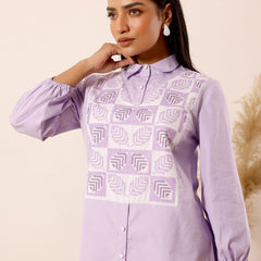 Lilac Dream Cotton Shirt Dress