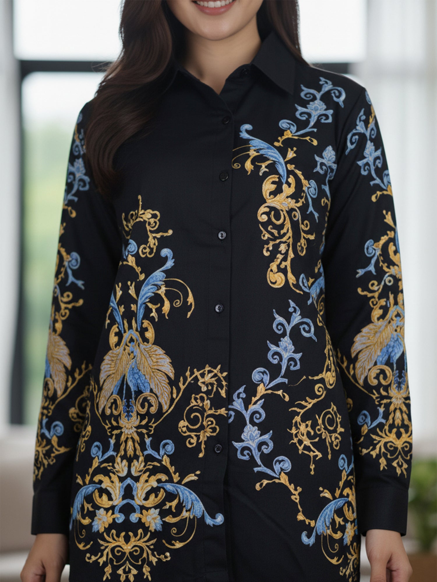 Classic Black Statement Wear With Ornate Pattern Work