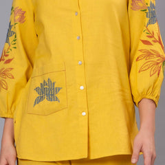 Sunny Charm Embroidered Cotton Co-Ord Set