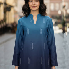 Blue Silk  Co Ord Set