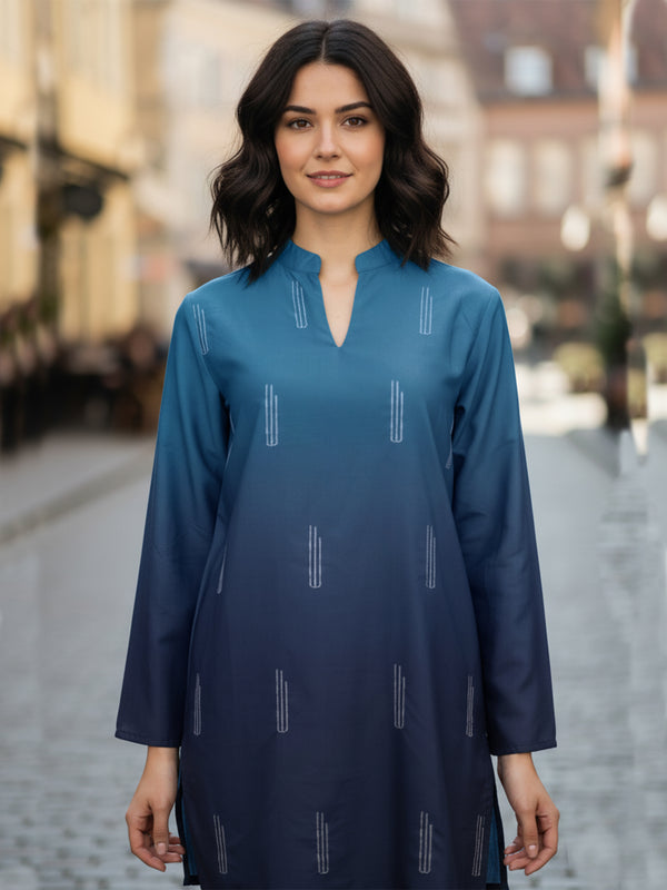 Blue Silk  Co Ord Set