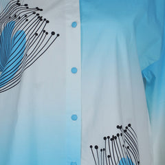 Blue Ombre Shirt Top