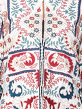 White Cotton Embroidered Short Jacket