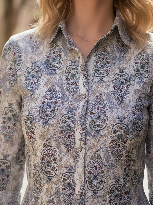 Blooming Floral Printed Cotton Co-ord Set