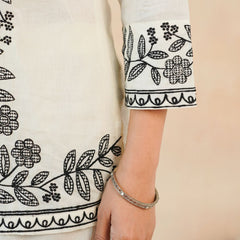 Women Ethnic Off White Kurta Co-Ord Set