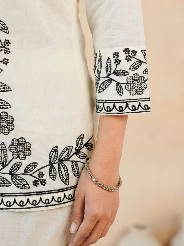 Women Ethnic Off White Kurta Co-Ord Set