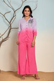 Pink Ombre Embellished Co-ord Set