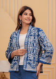 Designer Blue Embroidered Jacket