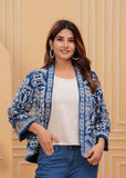 Designer Blue Embroidered Jacket