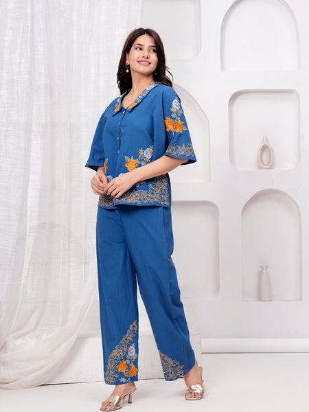 Blue Co-ord Set For Women