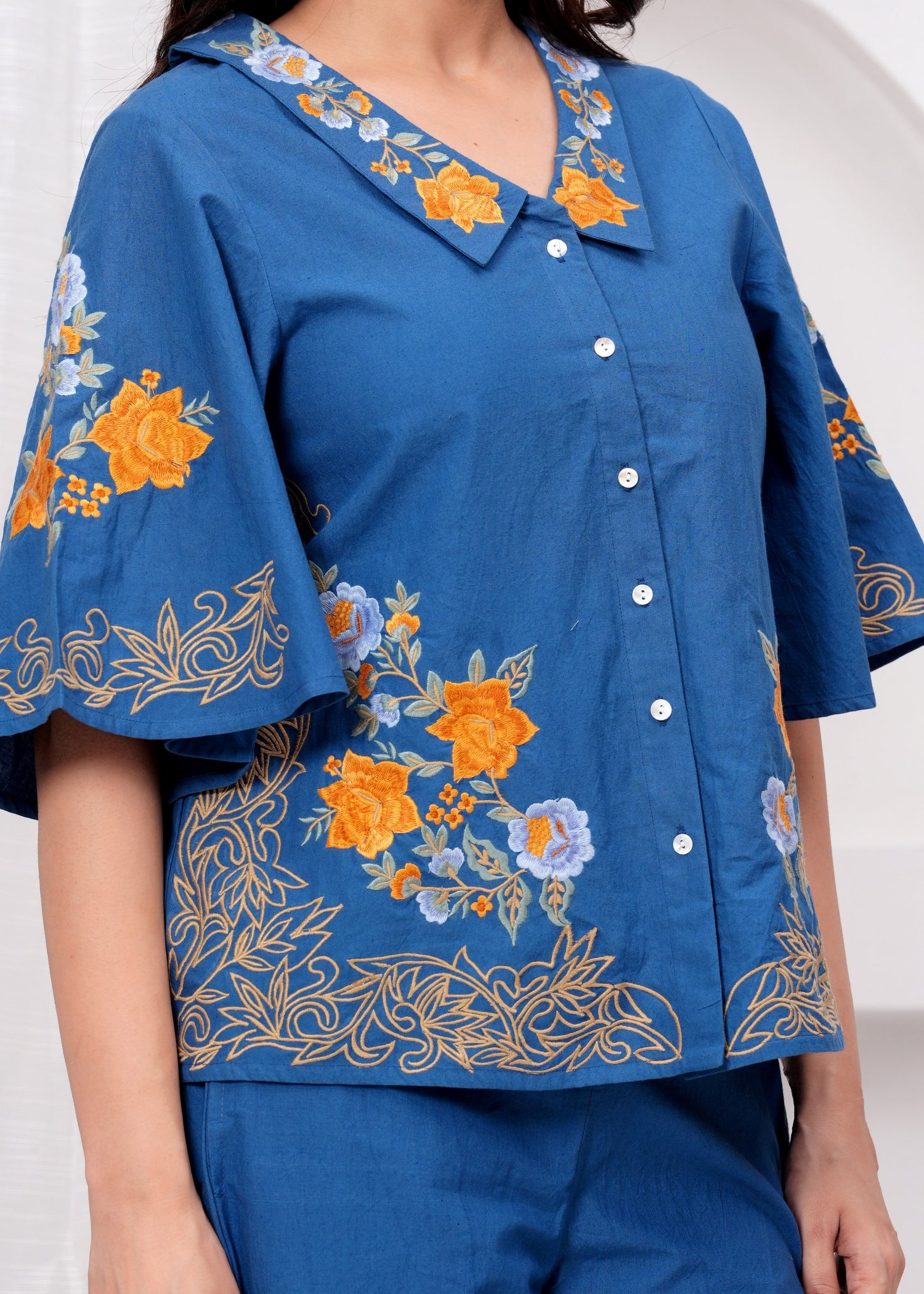 Blue Co-ord Set  For Women