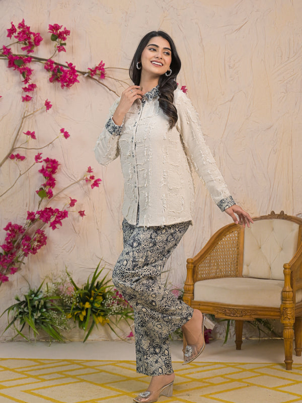 Chic Tweed Khadi Co-ord Set