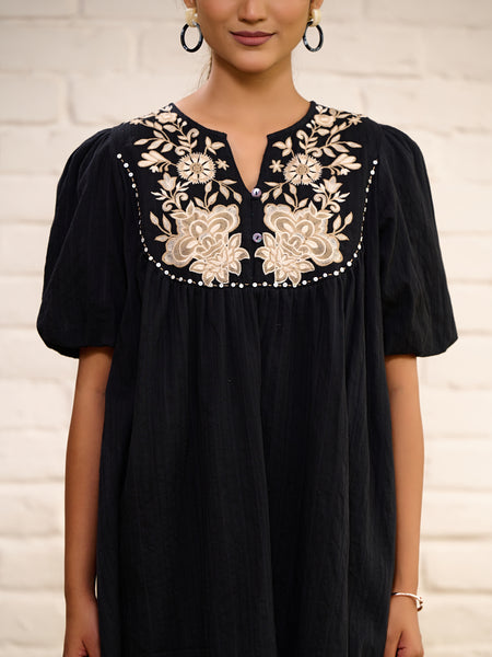 Designer Black Mini Dress
