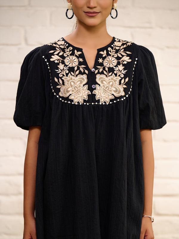 Designer Black Mini Dress