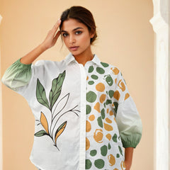 White & Green Tops