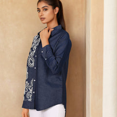 Threadwork Denim Blue Shirt