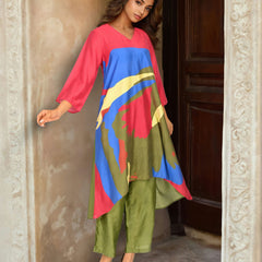 Designer Multi Color Printed Co-Ord Set