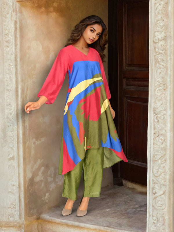 Designer Multi Color Printed Co-Ord Set