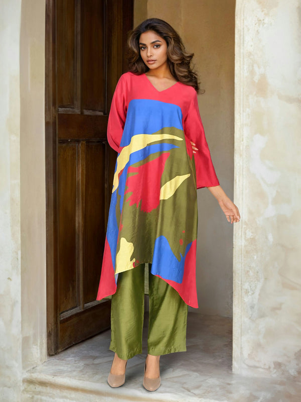 Designer Multi Color Printed Co-Ord Set