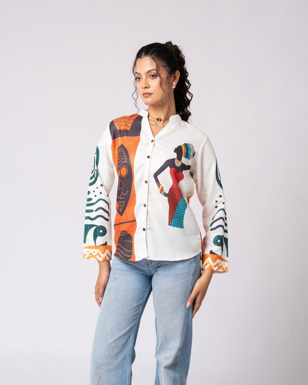 Contemporary Shirt Blending Culture And Modern Style