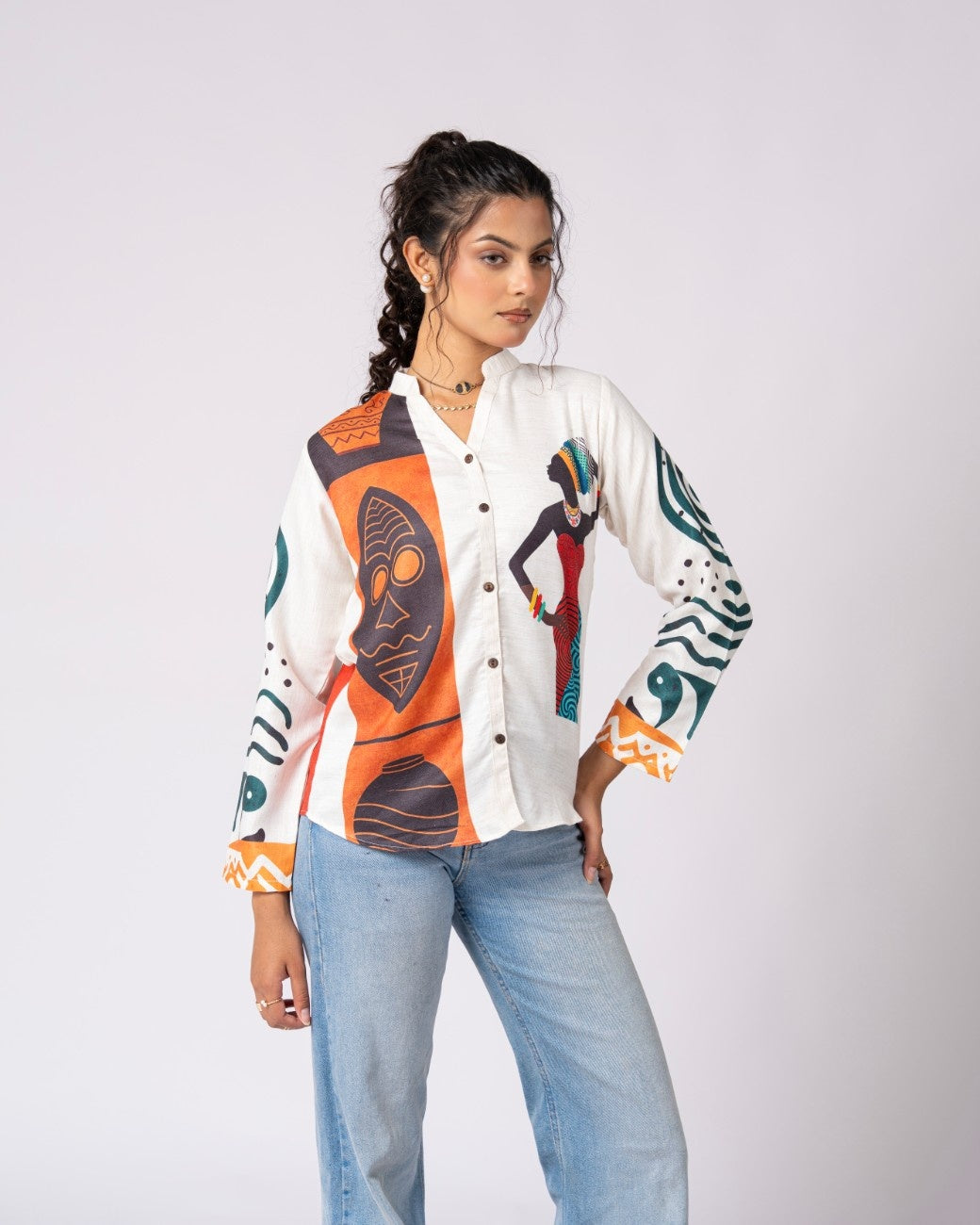 Contemporary Shirt Blending Culture And Modern Style