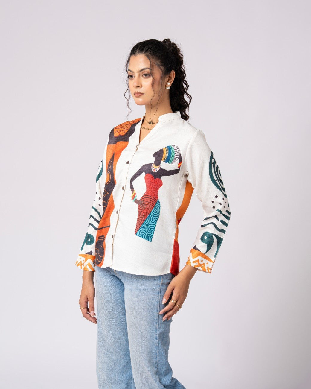 Contemporary Shirt Blending Culture And Modern Style