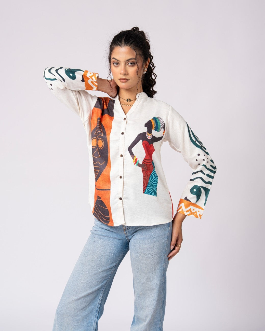 Contemporary Shirt Blending Culture And Modern Style