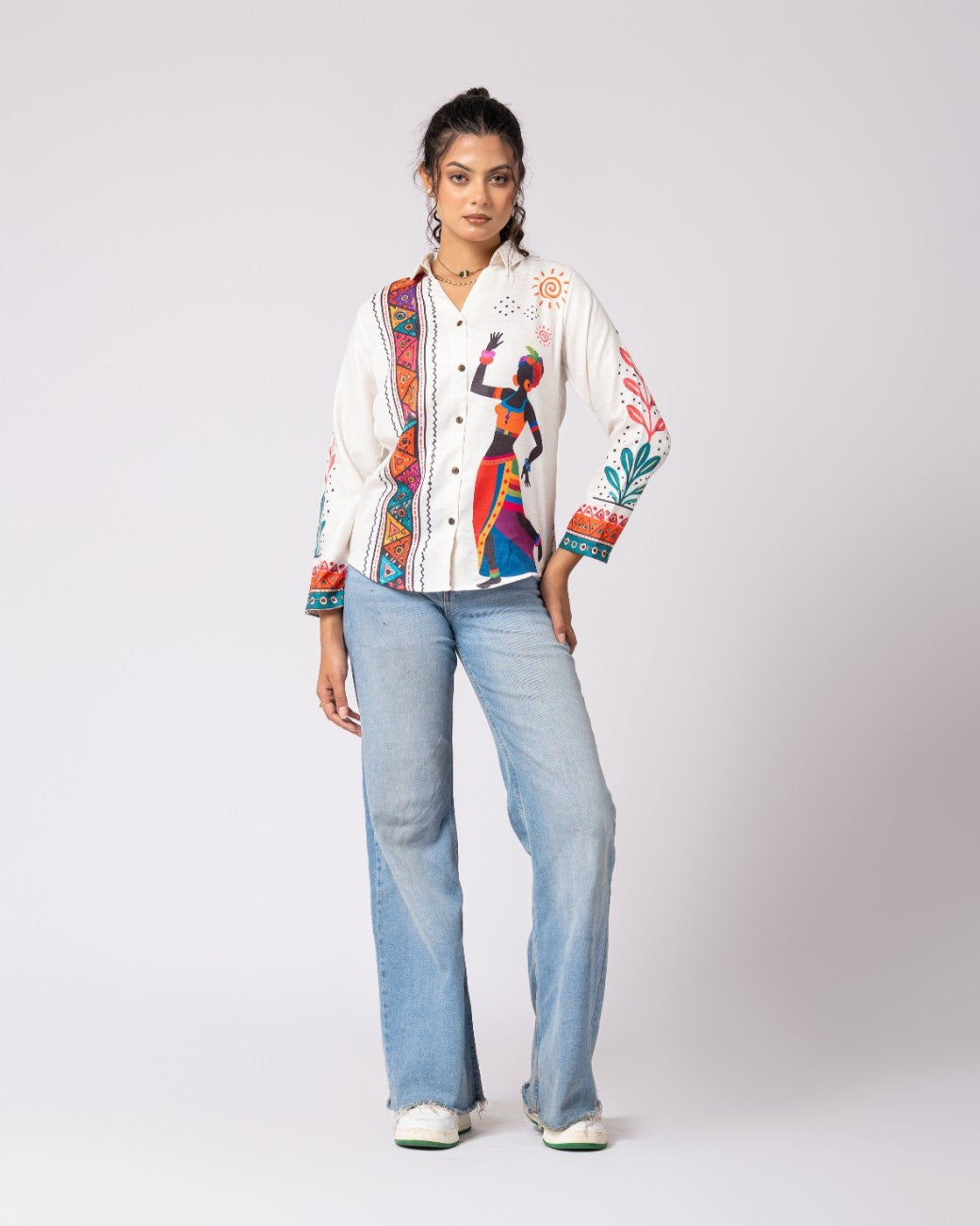 Colorful Embroidered Shirt Blends Tradition With Modernity