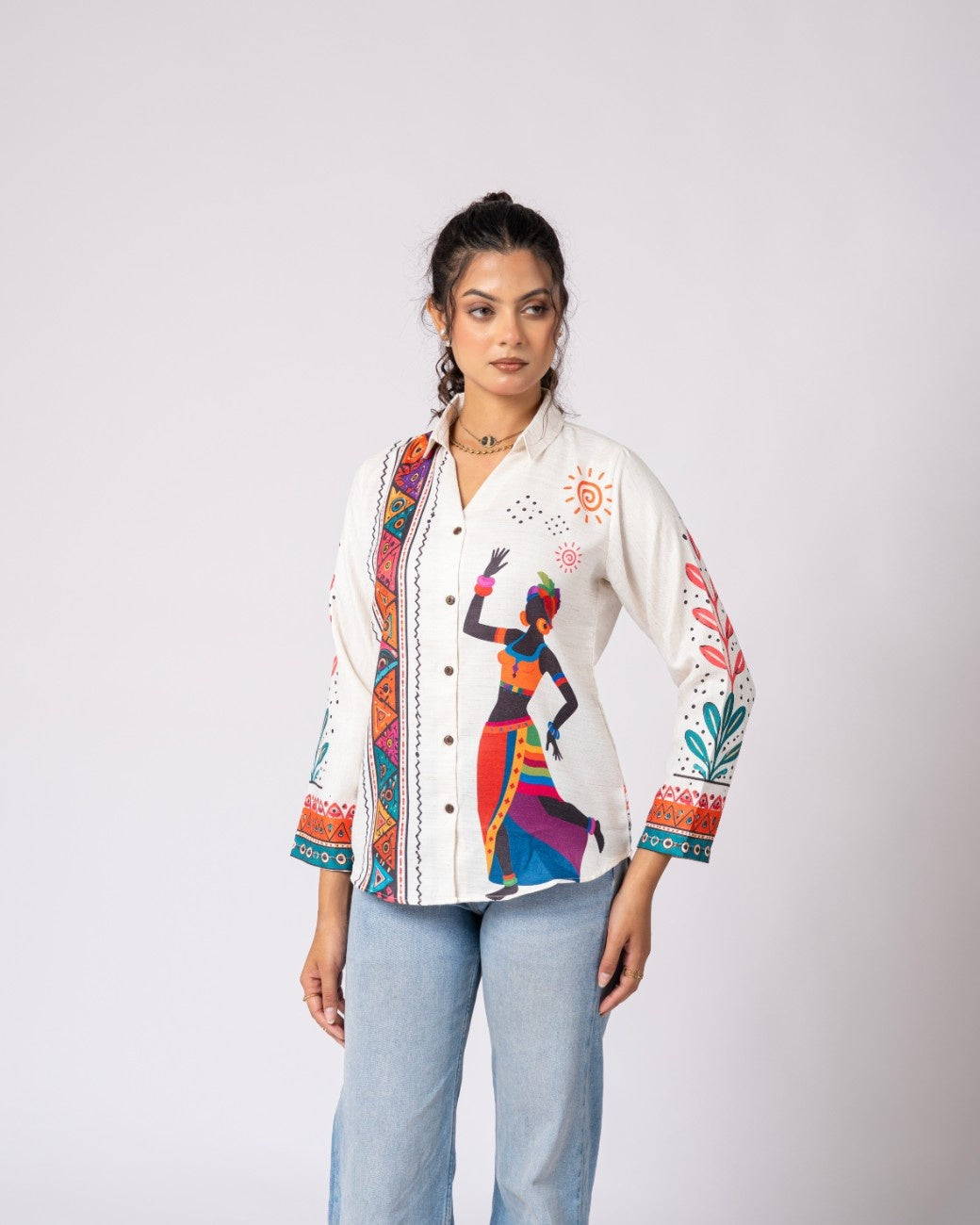 Colorful Embroidered Shirt Blends Tradition With Modernity