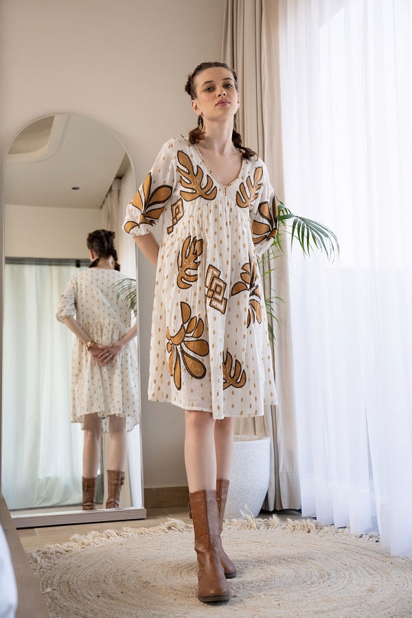 Embroidery Mini Dresses