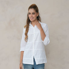 Women’s Cotton Embroidered Shirt