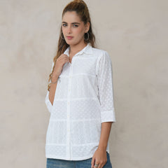 Women’s Cotton Embroidered Shirt