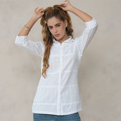 Women’s Cotton Embroidered Shirt