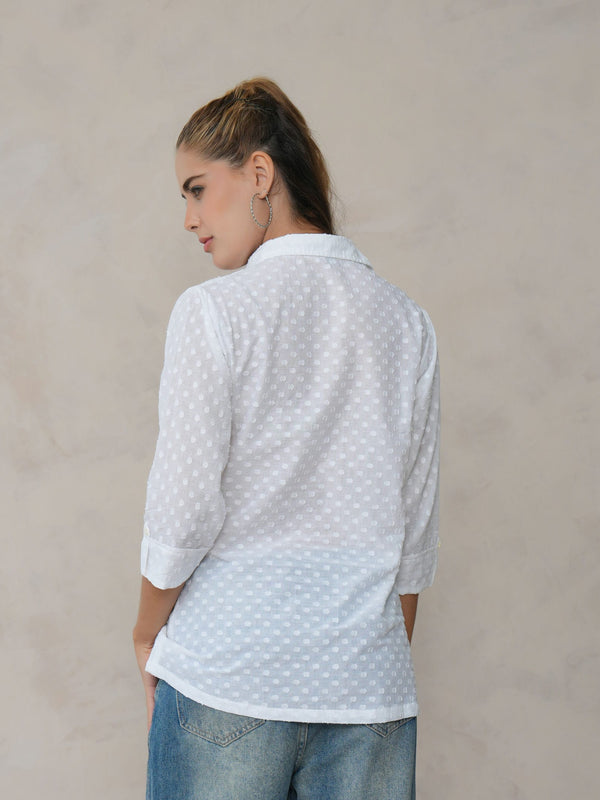 Women’s Cotton Embroidered Shirt