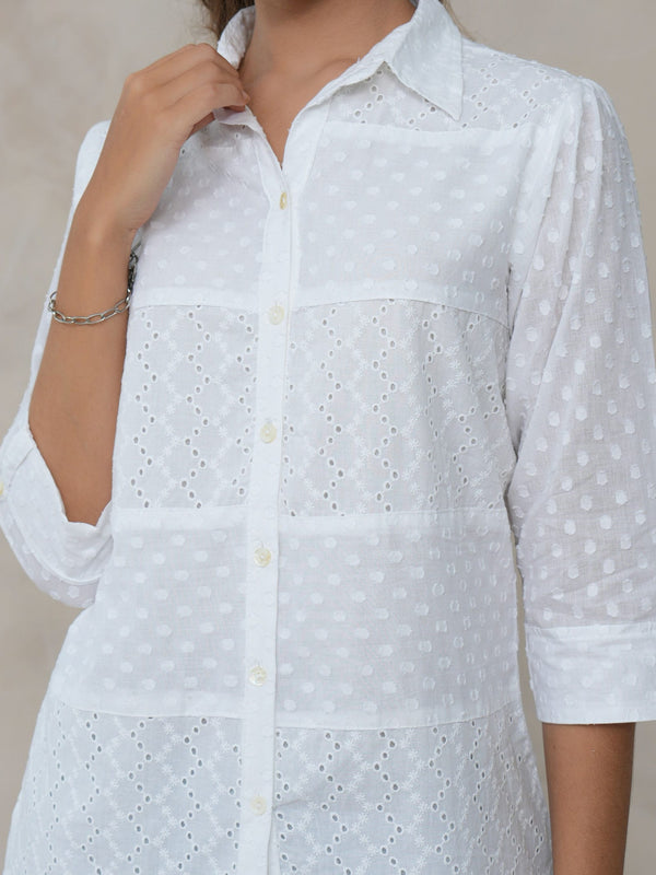 Women’s Cotton Embroidered Shirt